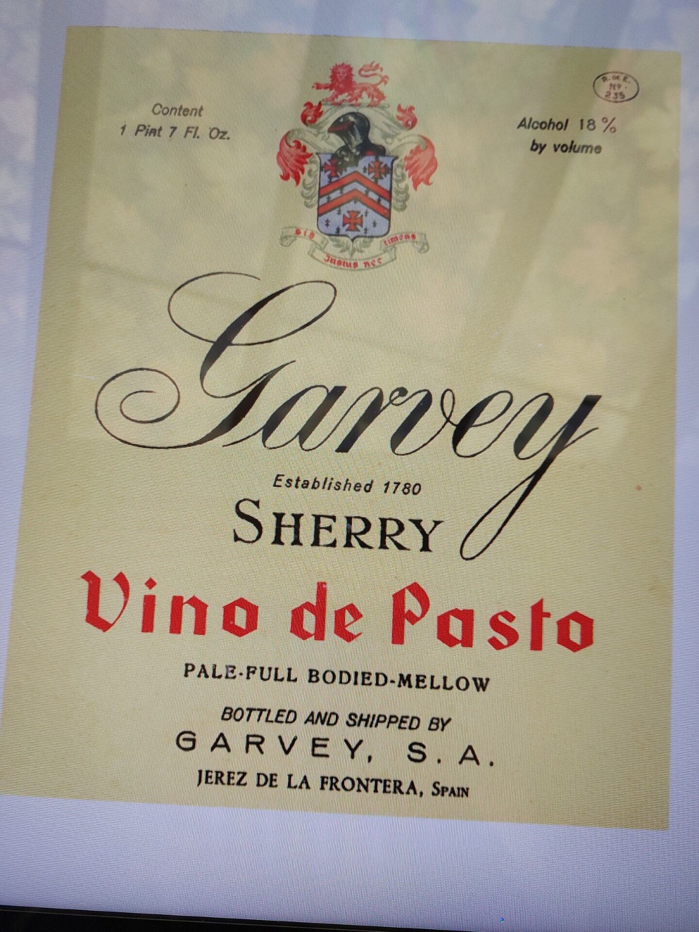 Vino de Pasto Garvey