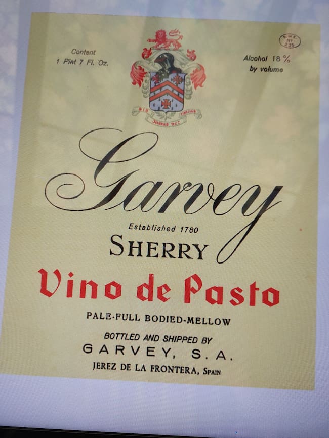 Vino de Pasto Garvey