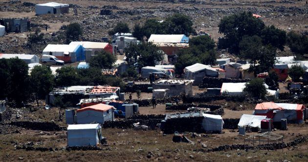 Campamento de refugiados sirios próximo a la localidad de Al Rafeed