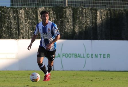 Lluís López, en un partido con el Espanyol