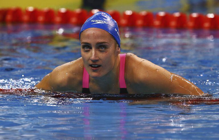 Mireia Belmonte, durante un entrenamiento