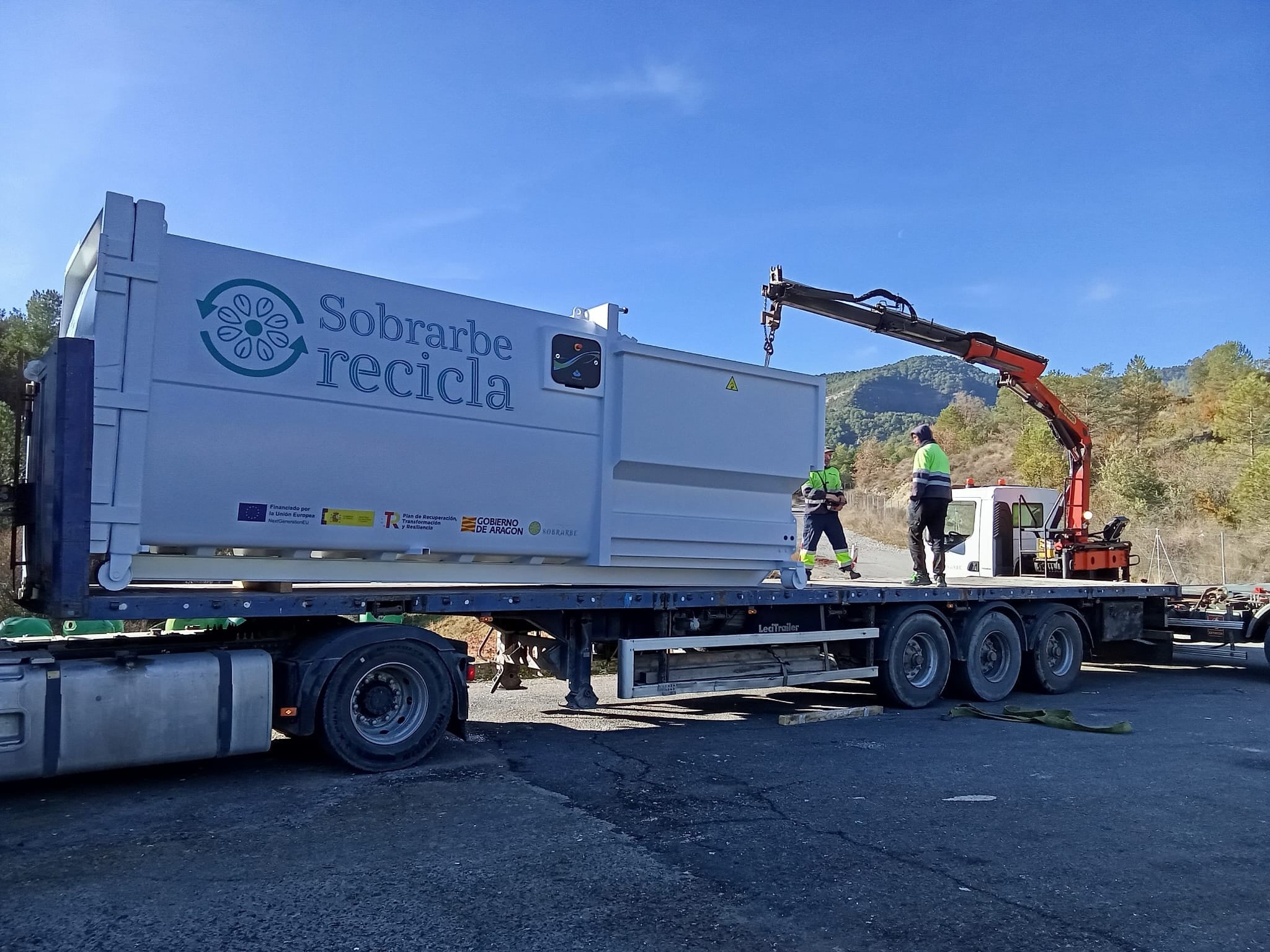 Uno de los equipos adquiridos por la Comarca de Sobrarbe