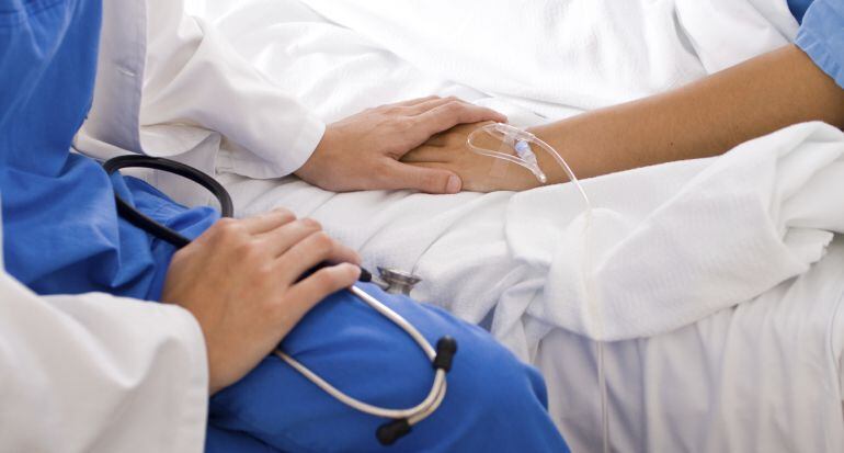 Imagen de un paciente en cuidados paliativos