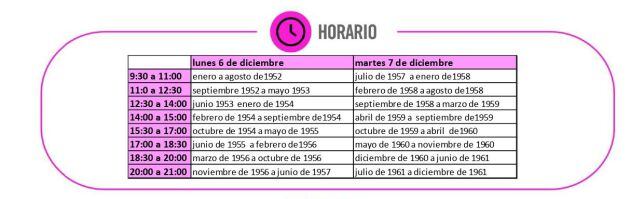 Horario para la vacunación en Benavente