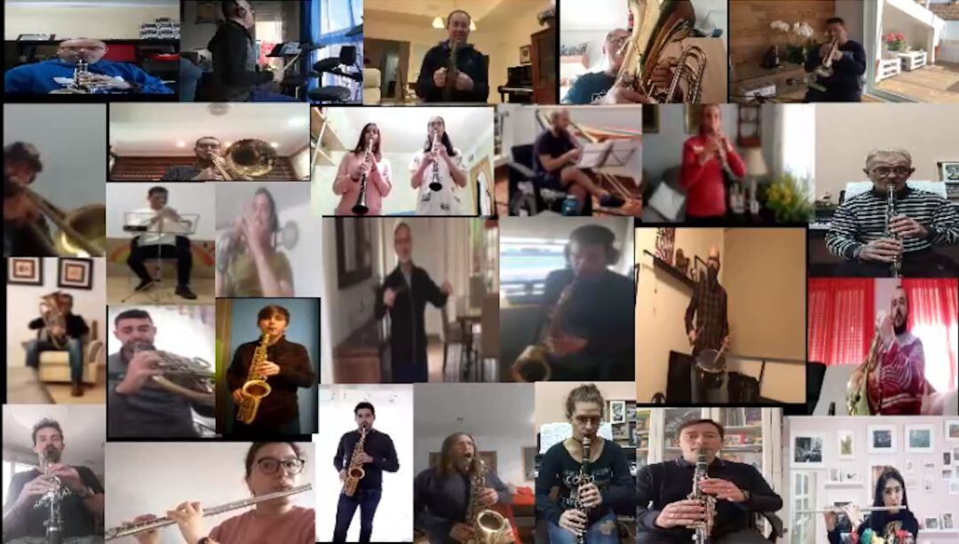 La Banda Municipal homenaje a la Semana Santa de Lorca desde casa