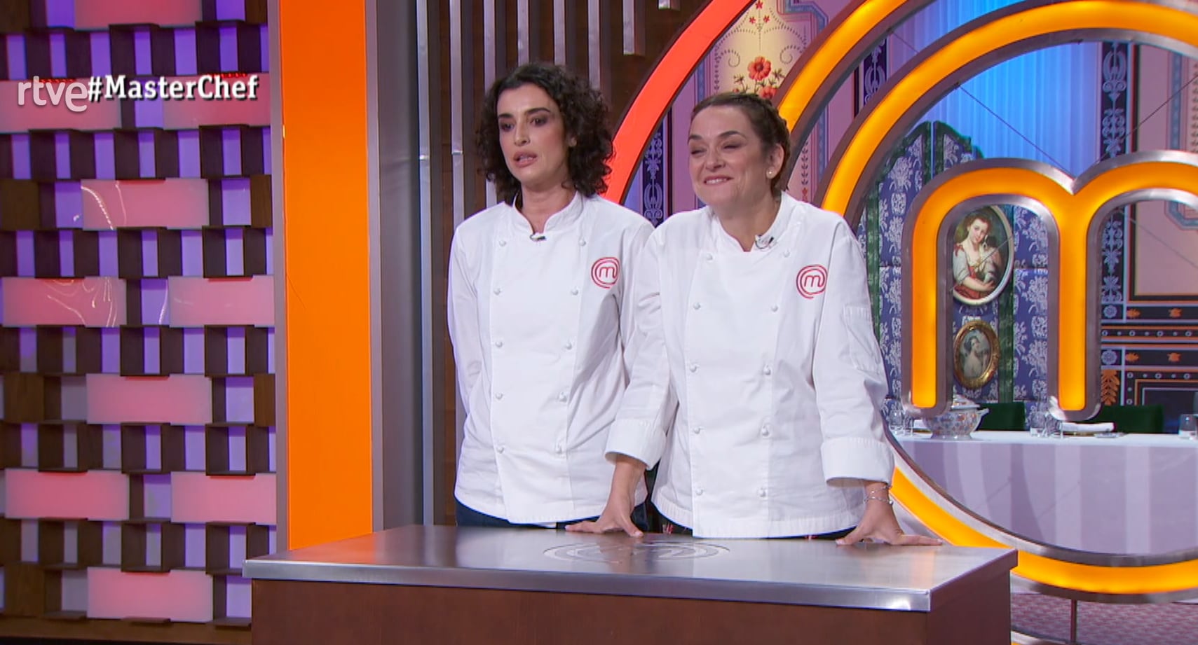 Blanca Romero y Toñi Moreno en MasterChef.