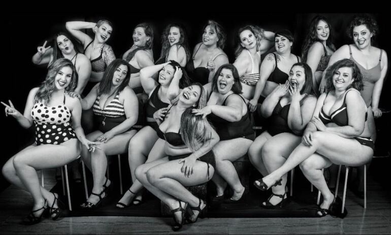 Una de las fotografías que ilustran el calendario &#039;curvy&#039; 2018 elaborado en la isla canaria de La Palma