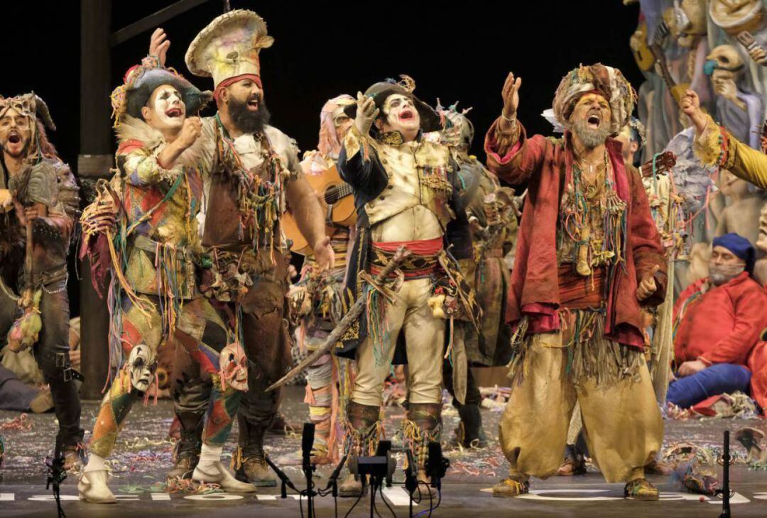 La comparsa 'Los Carnívales' en su paso por el COAC 2019