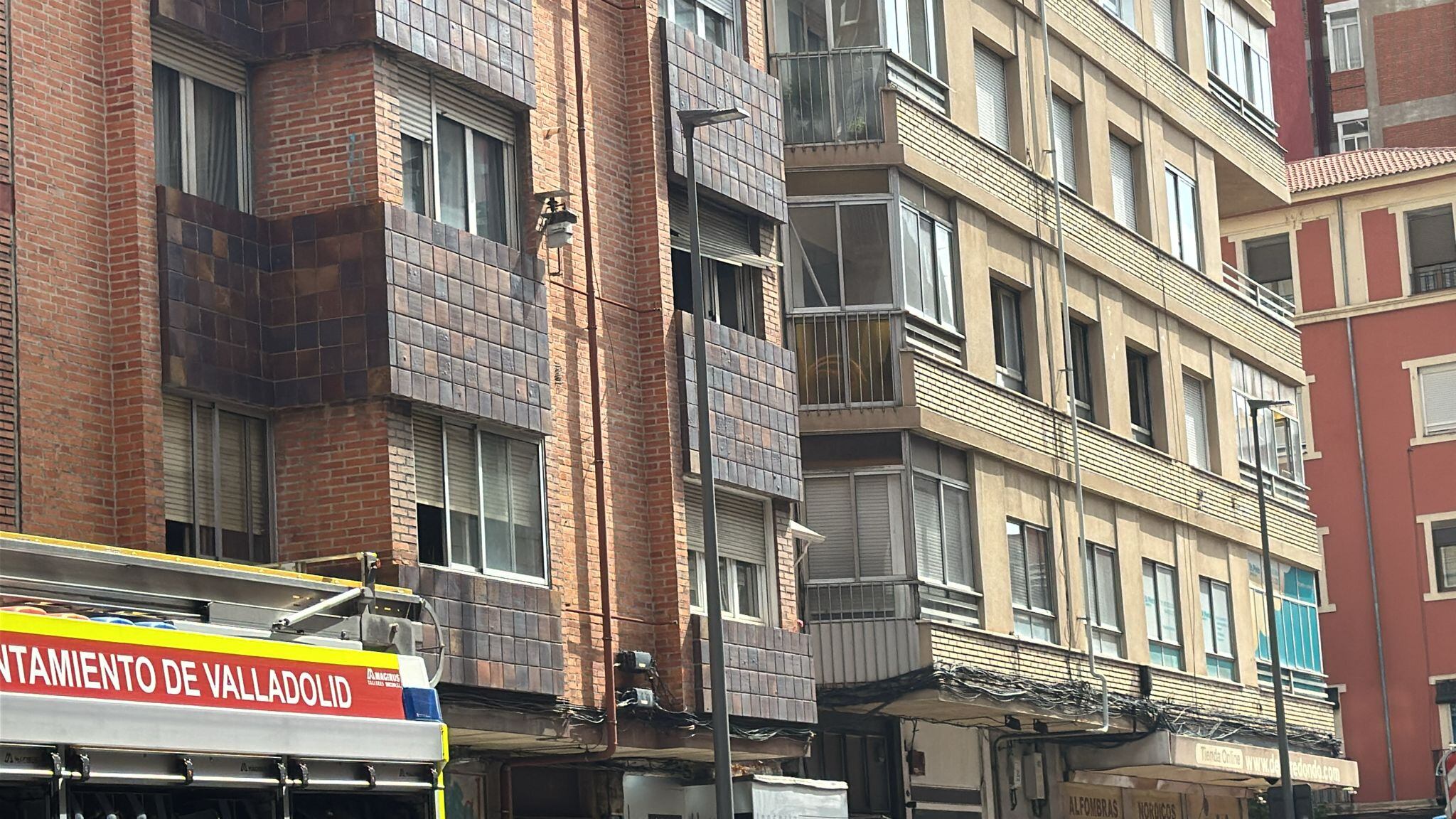 Incendio en Nicolás Salmerón, Valladolid