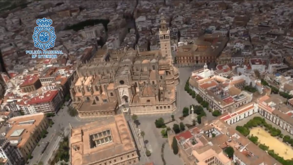 La Sevilla confinada desde el cielo