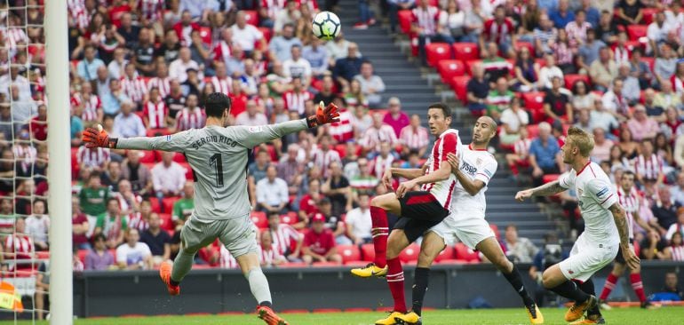 Vesga, autor del gol del Athletic Club