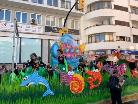 Imagen de una de las comparsas