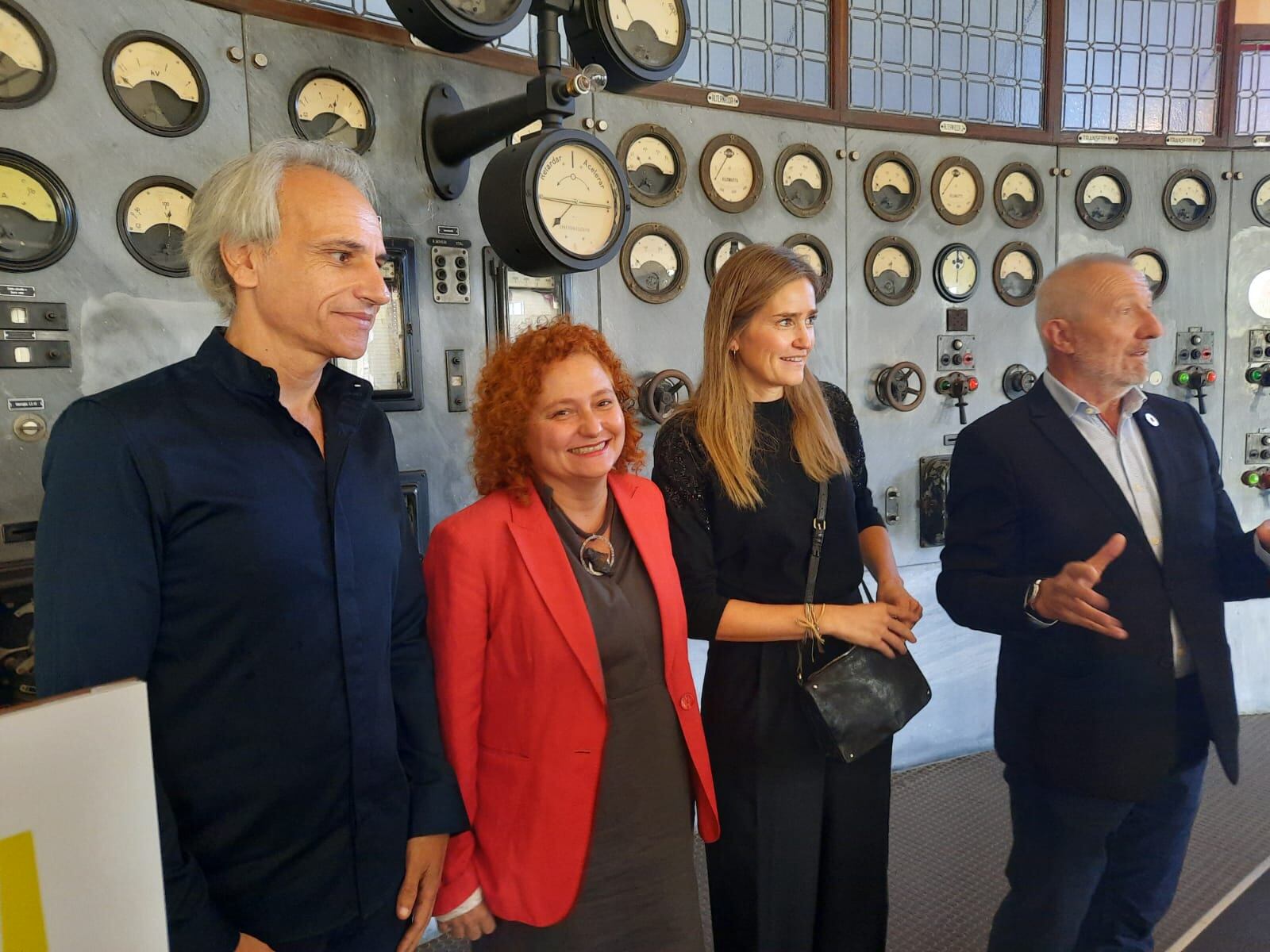 De izq. a dcha, Pedro Halffter, Laura Martín, Sara Aagesen y el director de Ciuden, Arsenio Terrón