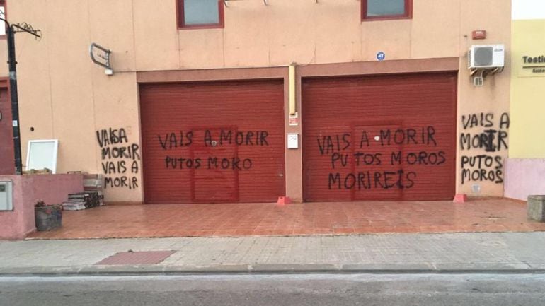 Pintadas en la mezquita de Montblanc.