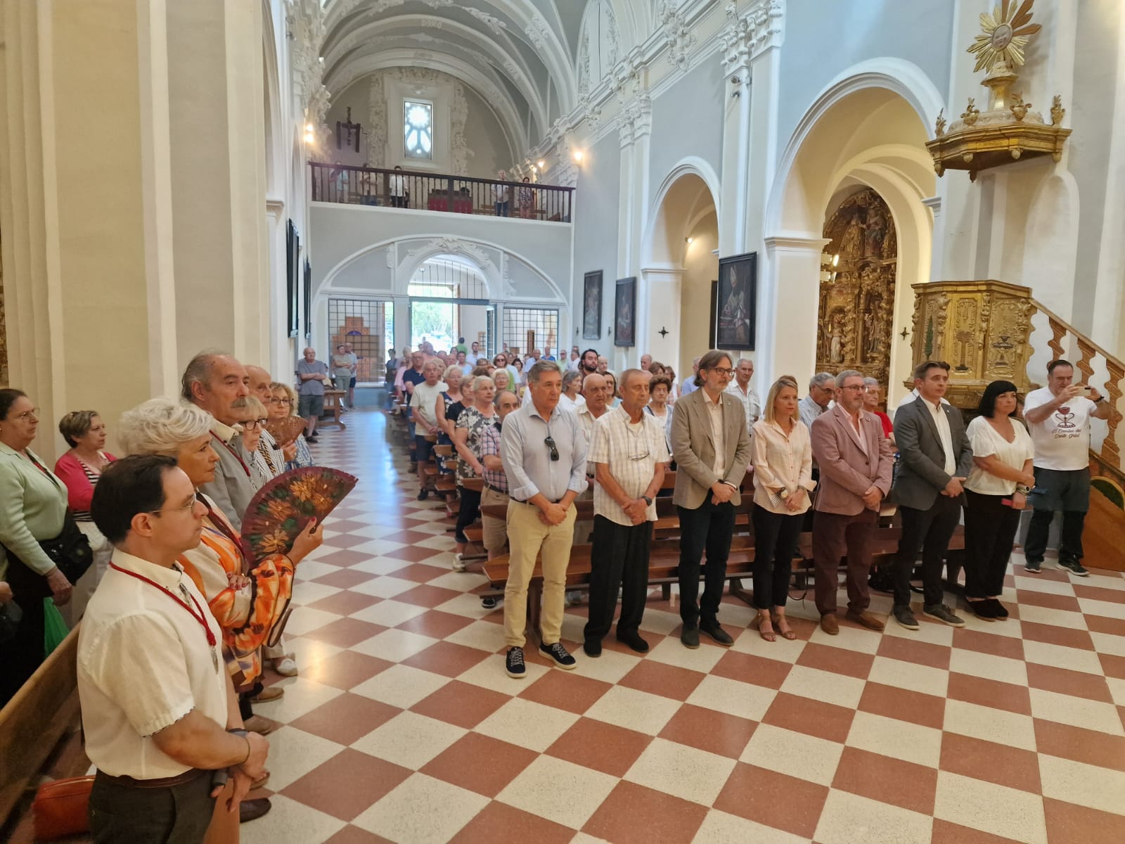 Momento de la misa en Salas, con motivo de la romería de septiembre