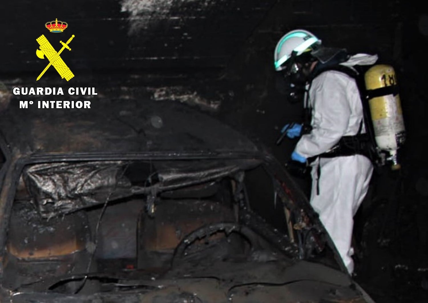 Operativo de la investigación en el incendio de San Mamés