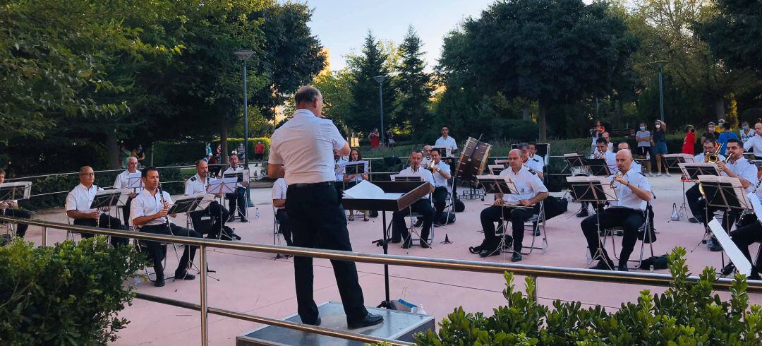 Imagen de archivo de la Banda Sinfónica Municipal en el barrio de Medicina
