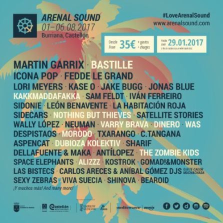 Cartel Arenal Sound 2017.