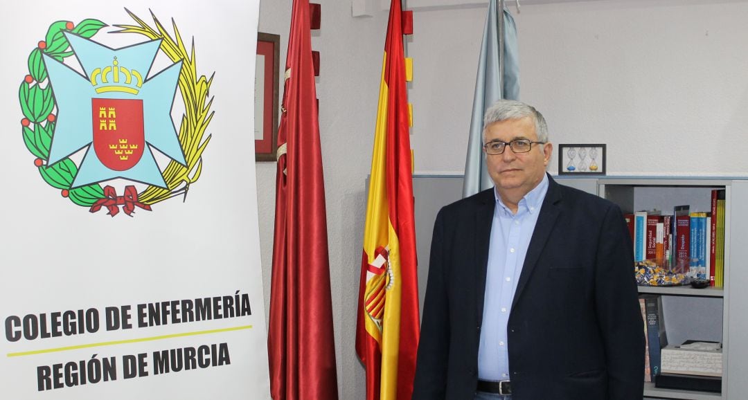 Manuel García Sánchez, presidente de la Junta de Gobierno del Colegio de Enfermería de la Región de Murcia