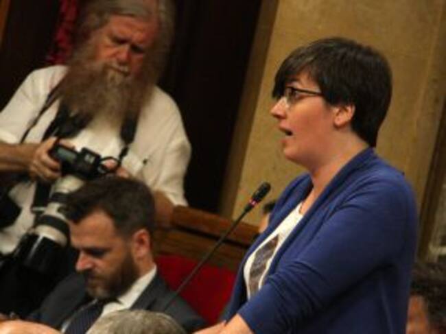 La presidenta del grupo parlamentario de la CUP, Mireia Boya.