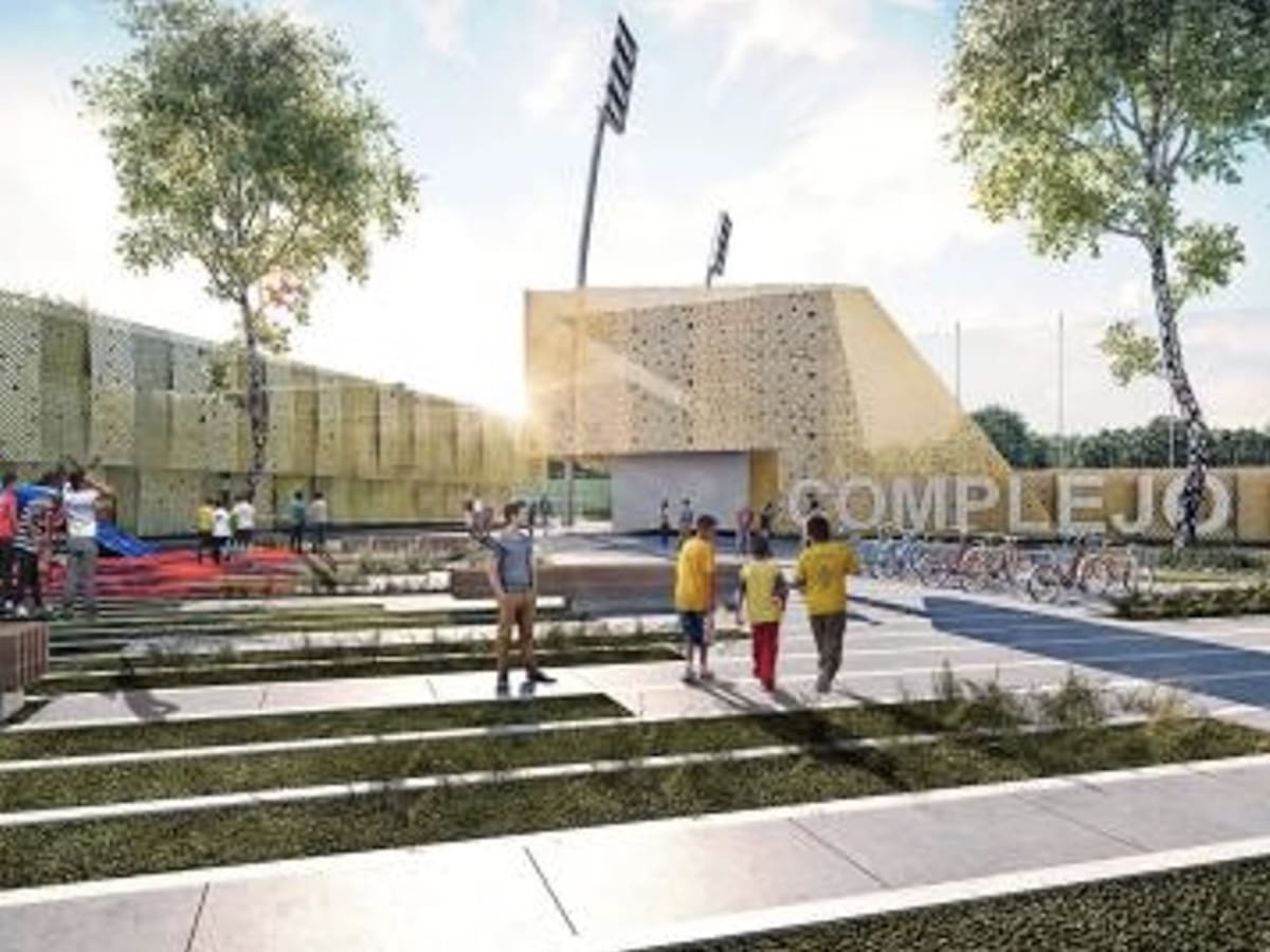 Primeros pasos del nuevo complejo deportivo de A Guarda