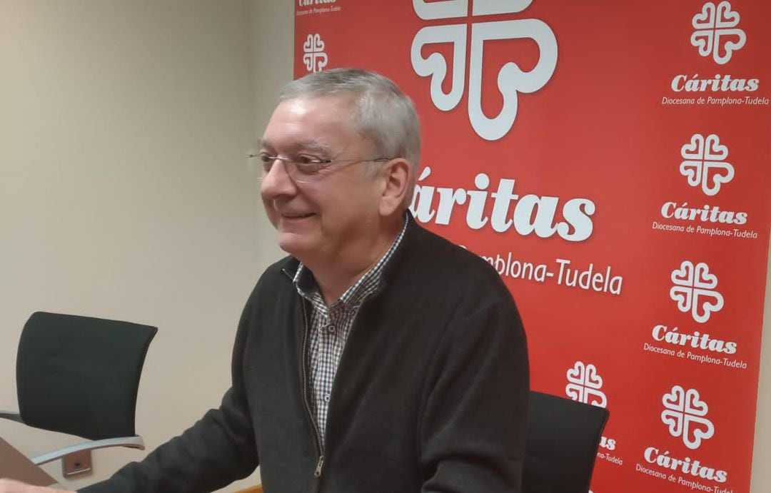 El director de Cáritas Diocesana, Ángel Iriarte