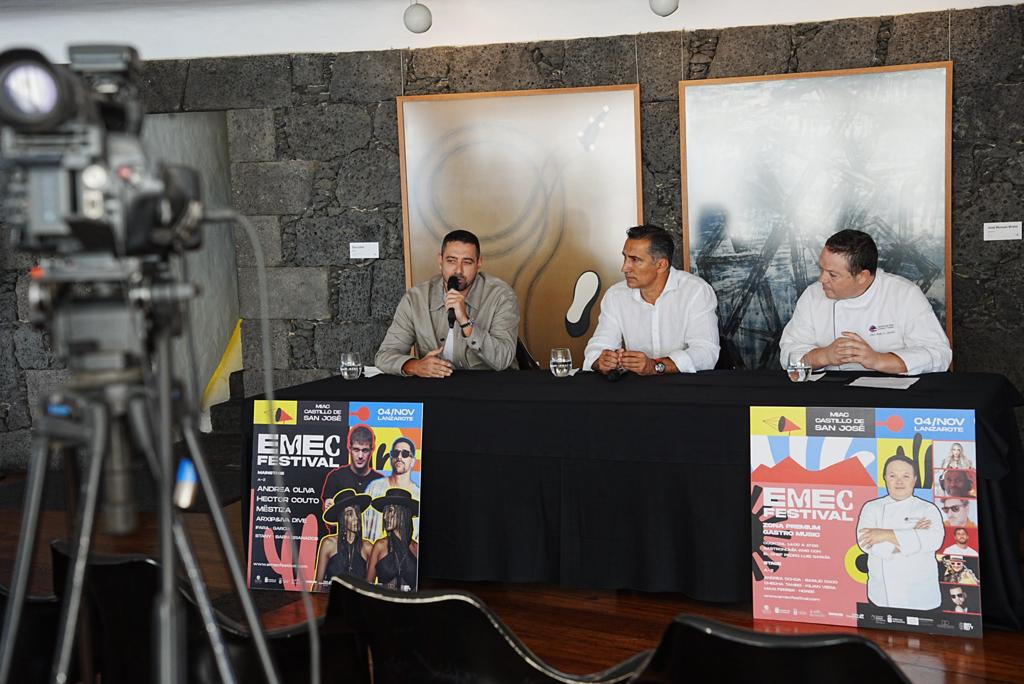 Presentación del Festival EMEC en el Museo Internacional de Arte Contemporáneo (MIAC)-Castillo de San José de Arrecife, en Lanzarote.