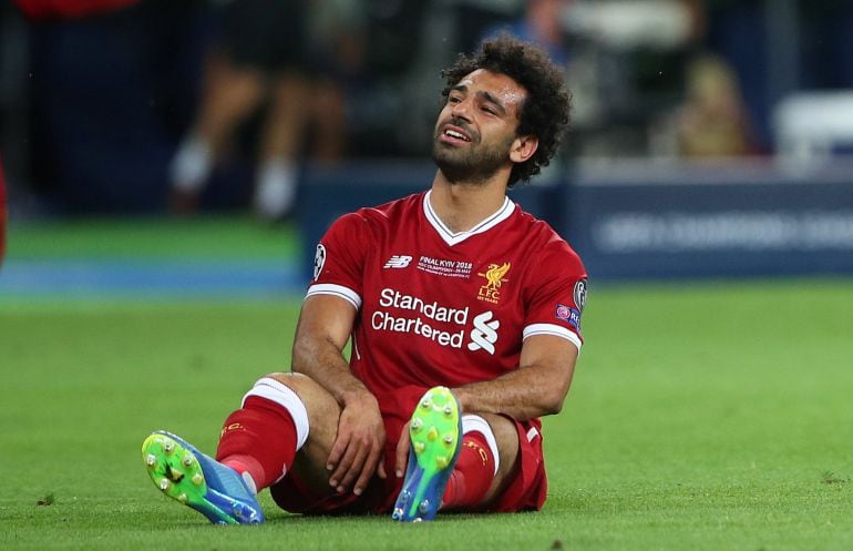 Salah, entre lágrimas, tras la acción de la lesión