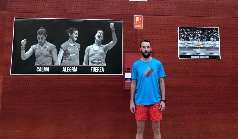 Fran Gil en las instalaciones madrileñas. 