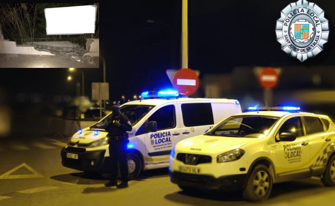 Imagen de un control policial en Sant Josep