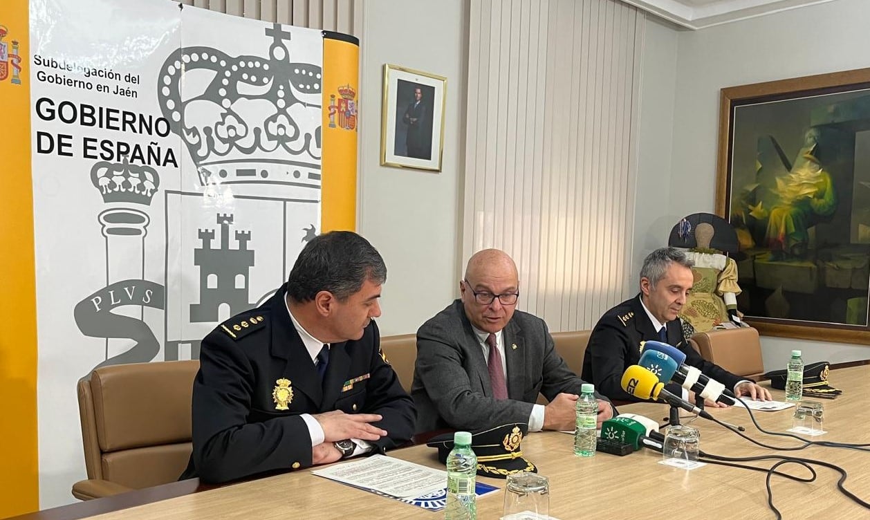 Presentación de la operación policial &quot;Irak&quot; en Jaén.