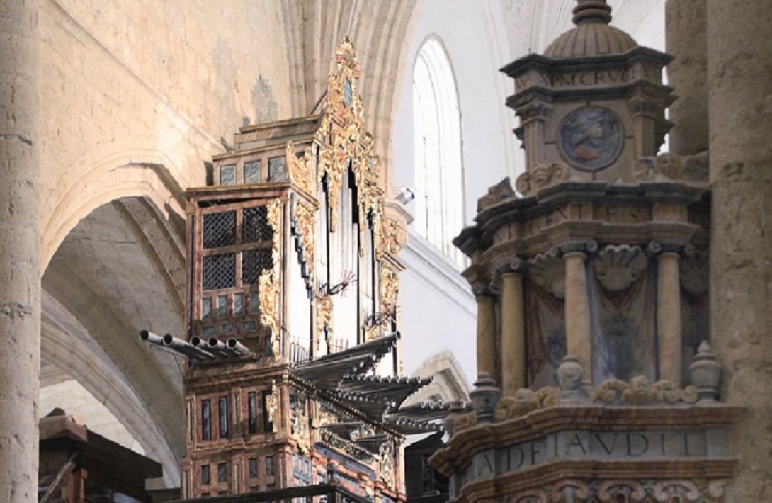 Interior iglesia San Hipólito de Támara de Campos