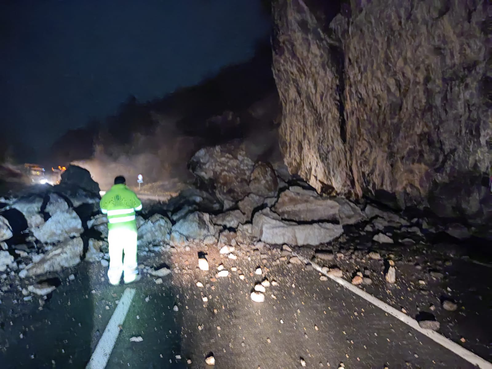 Rocas caídas en Sopeira