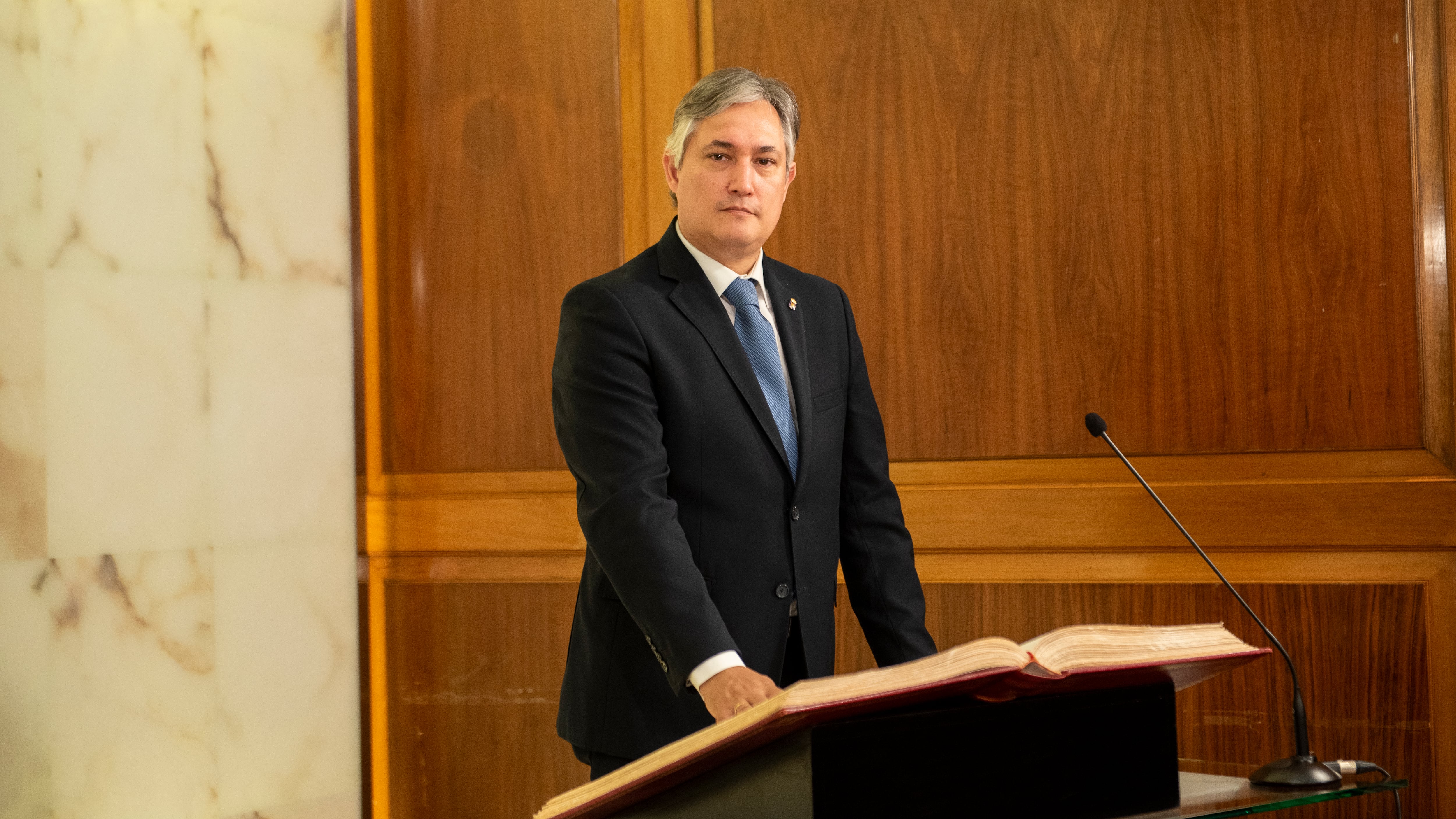 José Luis Pérez Pastor, en su toma de posesión como nuevo consejero de Cultura, Turismo, Deporte y Juventud del Gobierno de La Rioja.