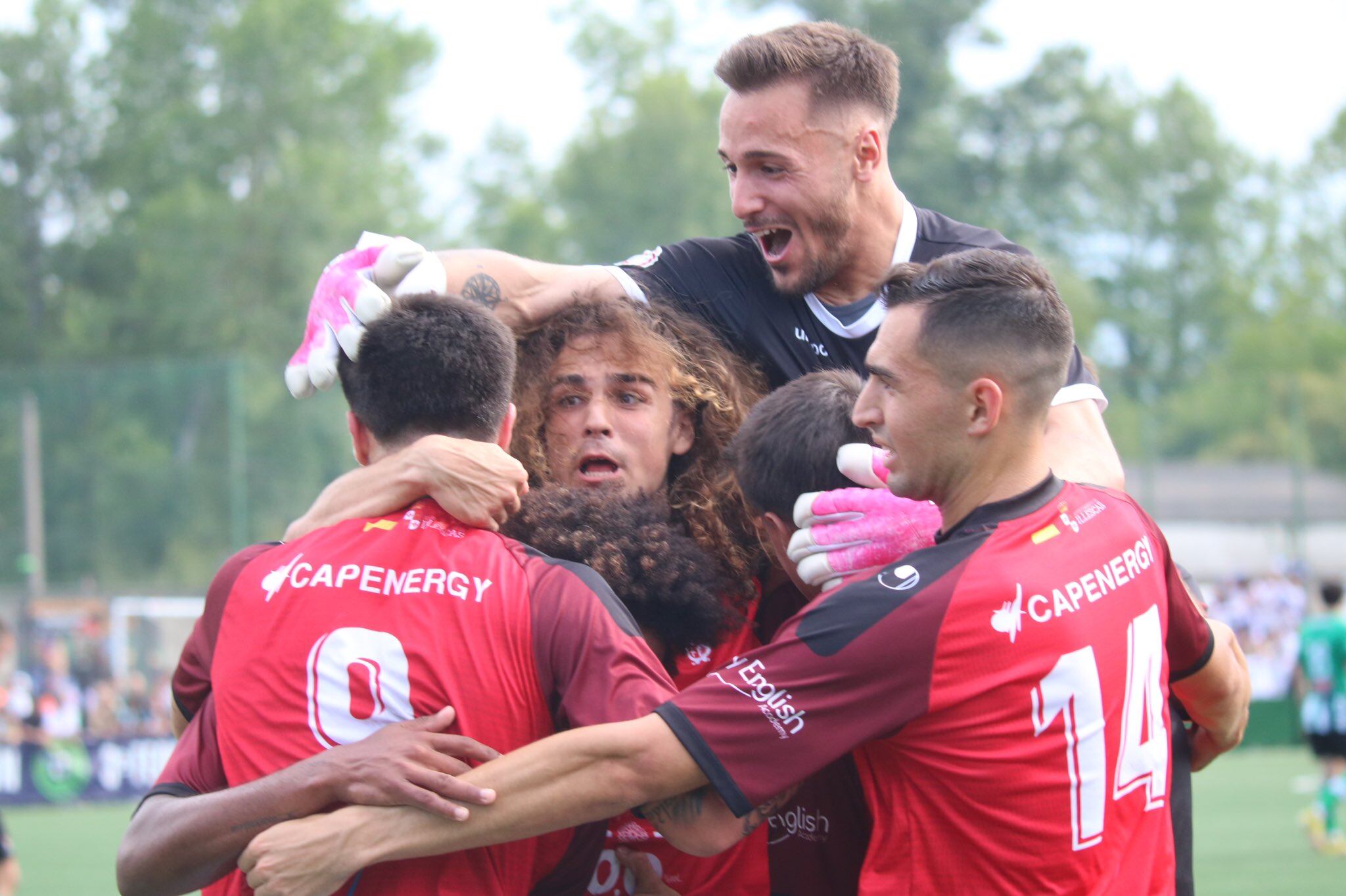 Celebración del gol del CD Illescas en la vuelta de la final por el ascenso a 2ª RFEF