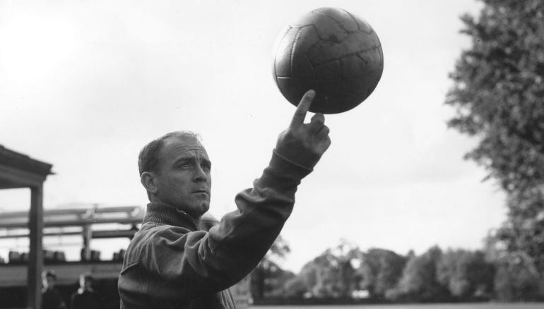 Alfredo Di Stéfano, durante su etapa como jugador del Real Madrid