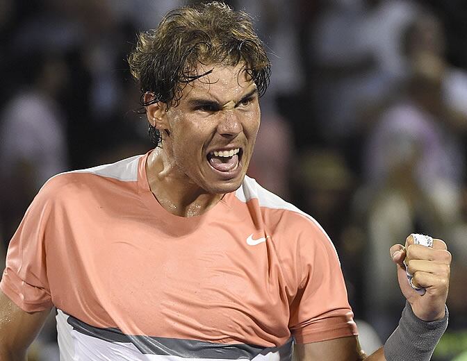 Nadal celebra su triunfo en Miami