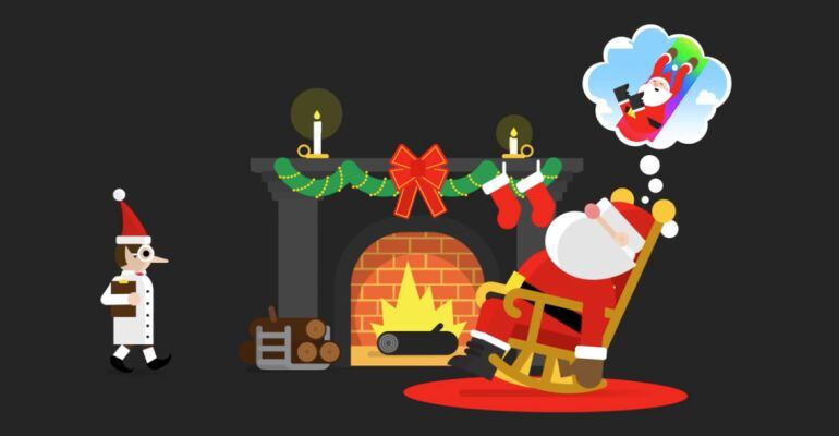 Imagen de la web ‘Santa Tracker’ lanzada por Google