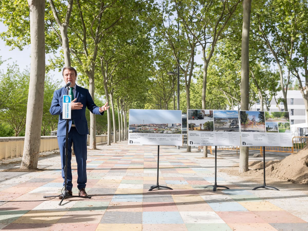 Tres Cantos invertirá 29 millones de euros en su transformación urbanística durante 2026 y 2027