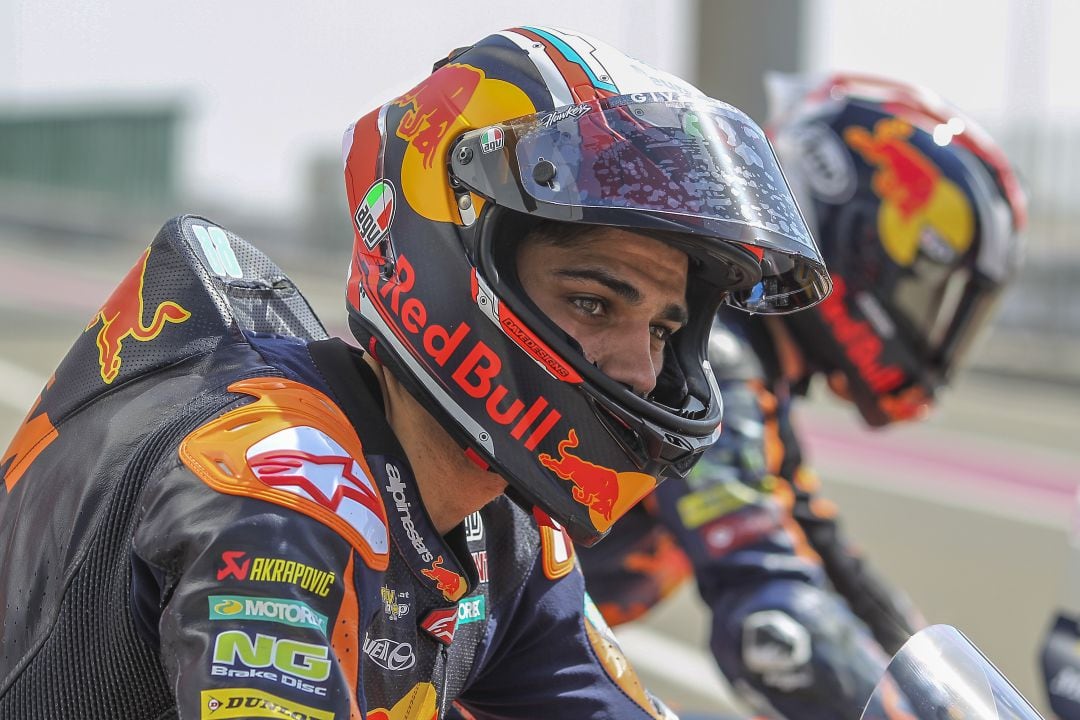 Jorge Martín enfundado en el mono de KTM