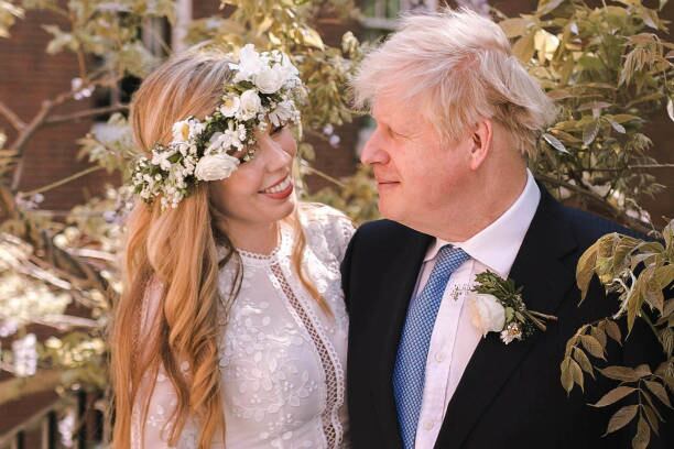 Boris Johnson y Carrie se casaron en la Catedral de Westminster el 30 de julio de Getty Images)