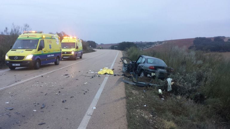 Imagen de archivo de un accidente de tráfico en la provincia de Albacete