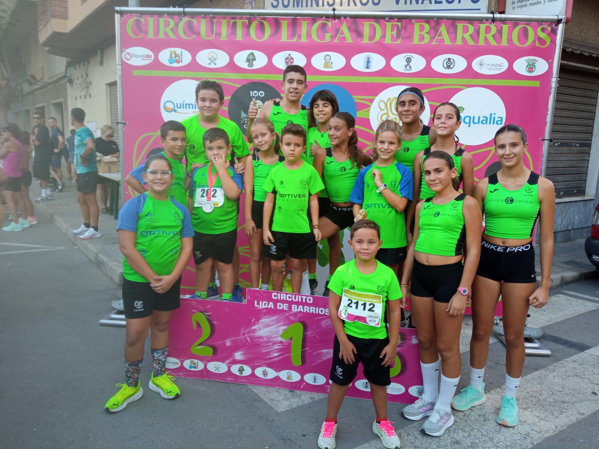 Buen papel en la Liga de Carreras de Barrios de Novelda