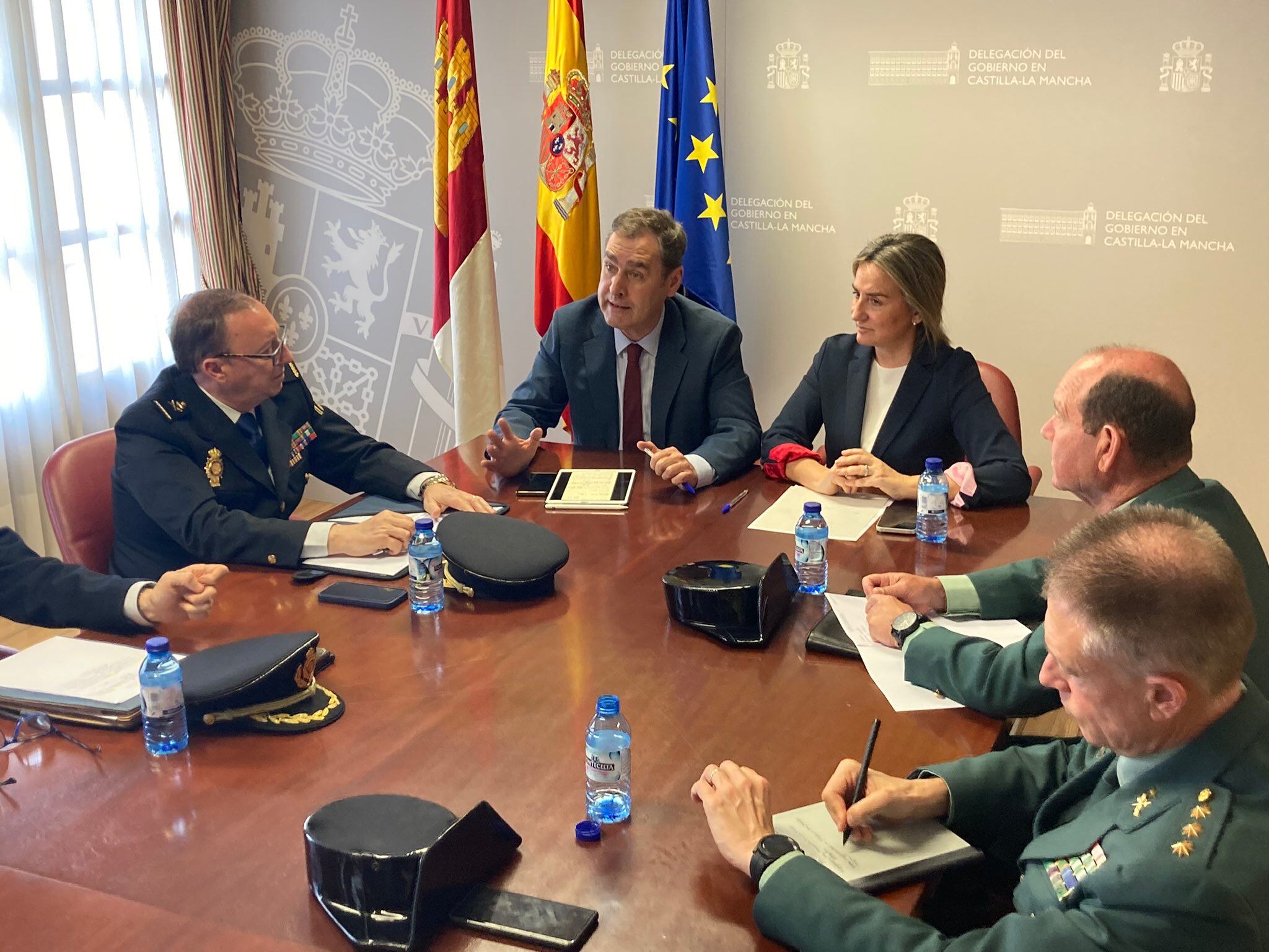Imagen de la Junta de Seguridad, celebra este lunes en la Delegación de Gobierno de Castilla-La Mancha