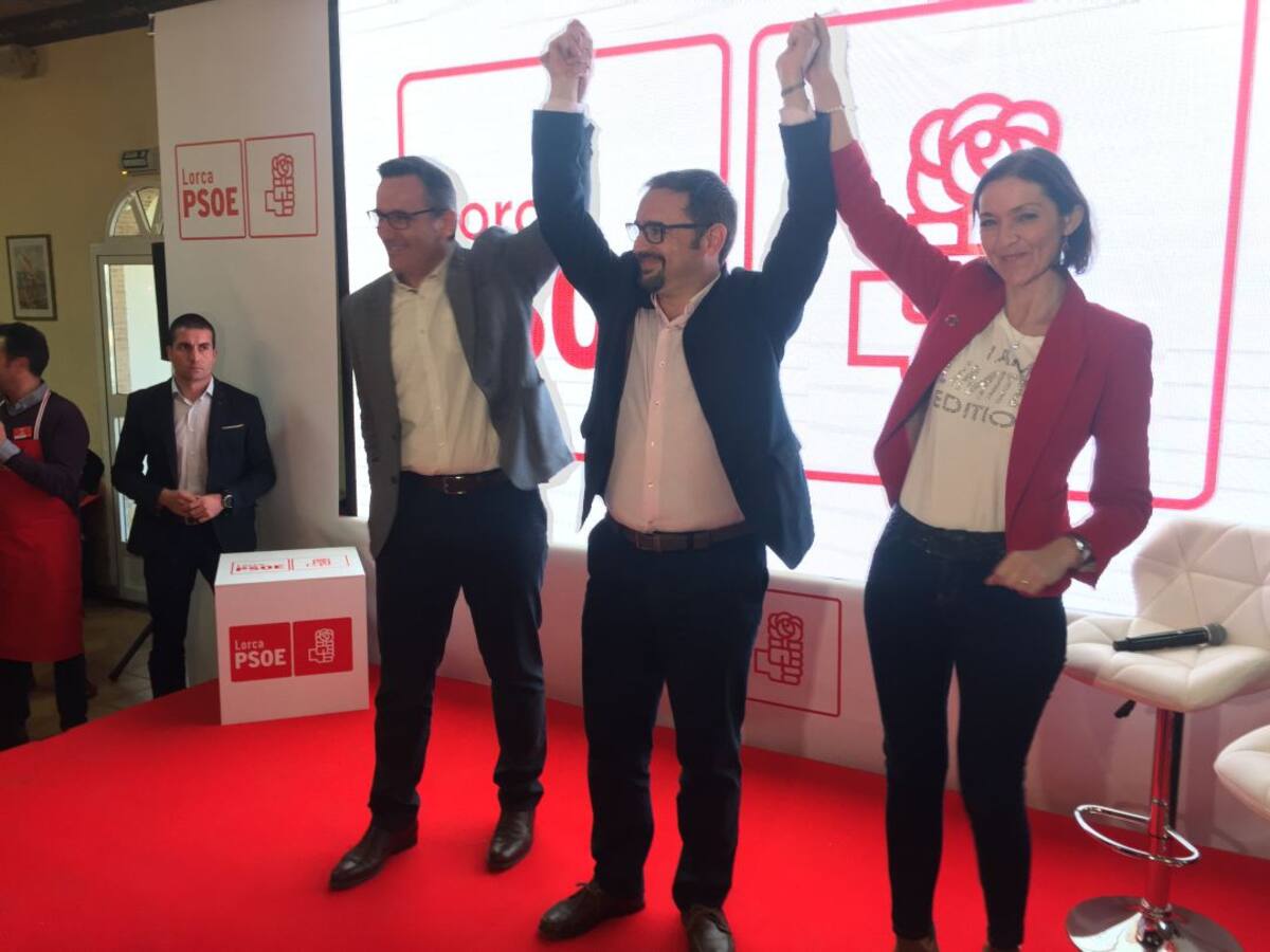 600 personas arropan a Diego José Mateos como candidato del PSOE en Lorca
