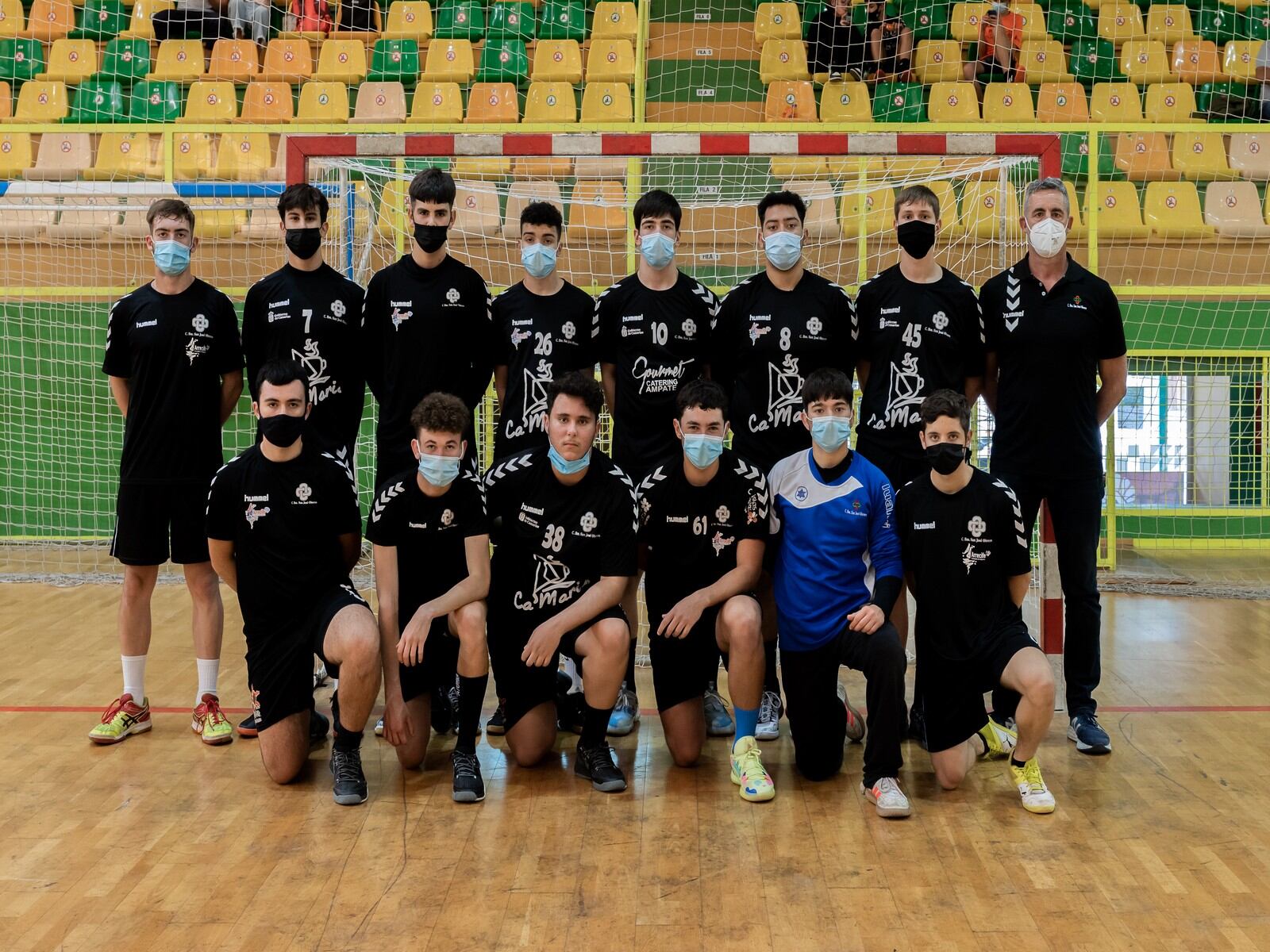 El equipo juvenil del San José Obrero en la cancha del Atlantec Gáldar.