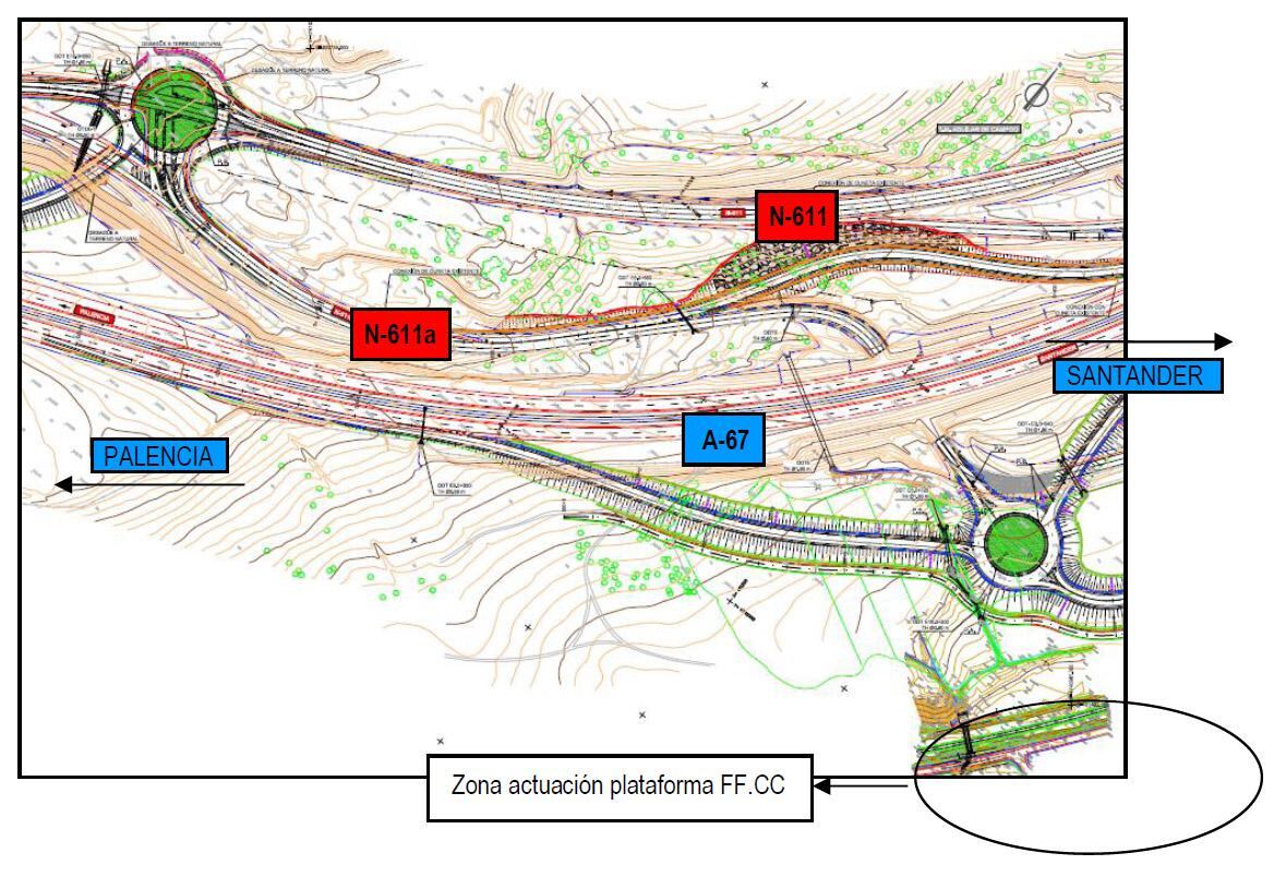 Nuevo enlace de  la A-67 entre Aguilar y Mataporquera