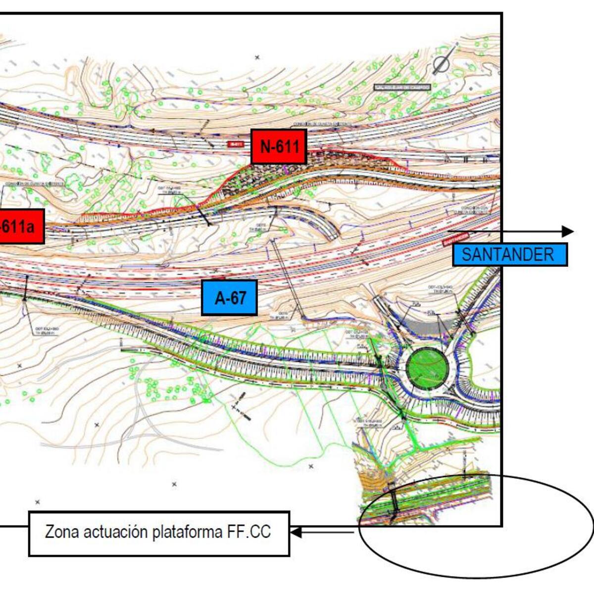 El nuevo enlace de la A-67 entre Aguilar y Mataporquera despierta el fantasma del vertedero de Valderredible