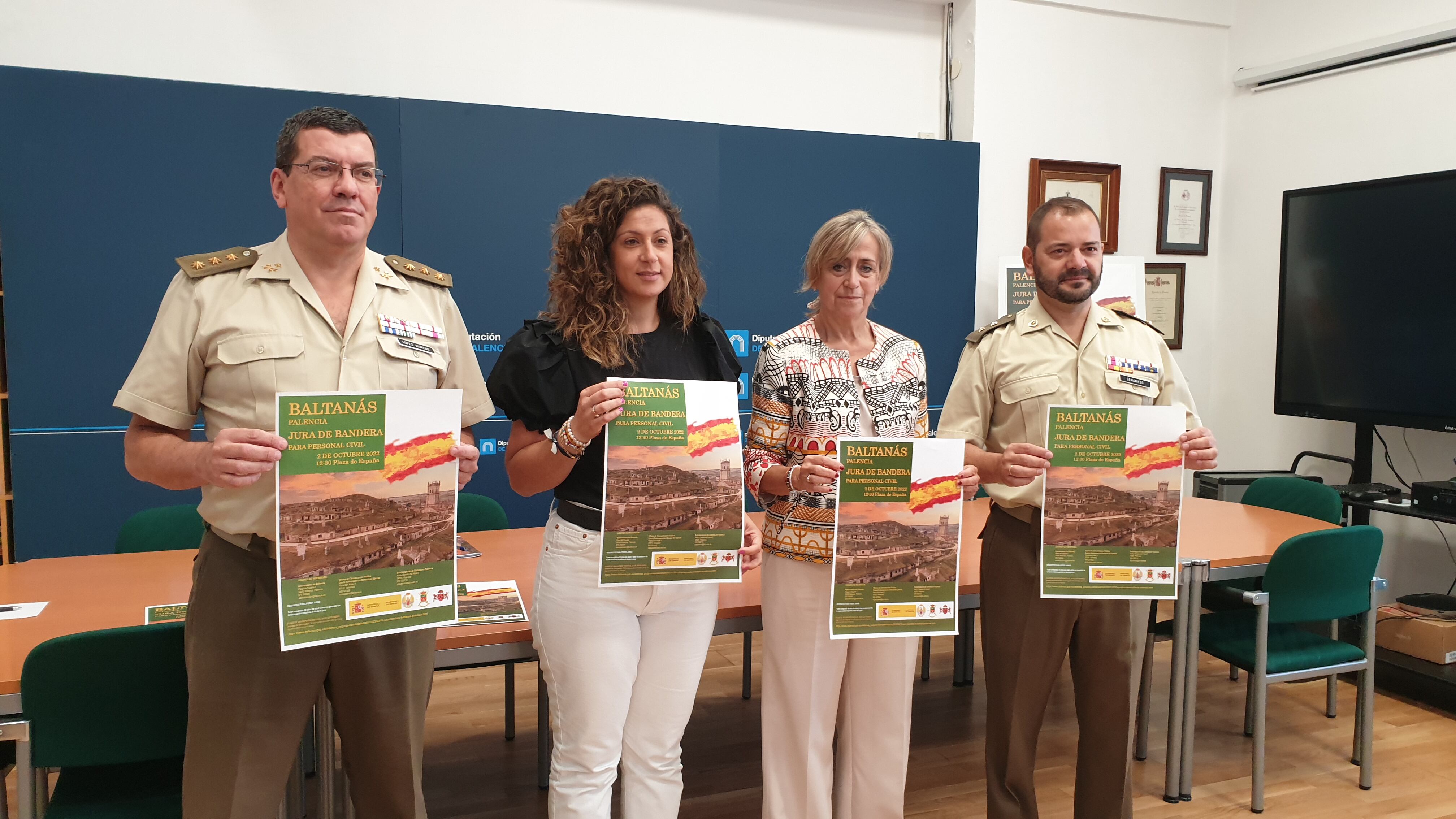 Baltanás acogerá una Jura de Bandera para personal civil el 2 de octubre