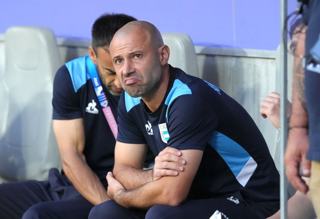 Javier Mascherano con la selección olímpica argentina